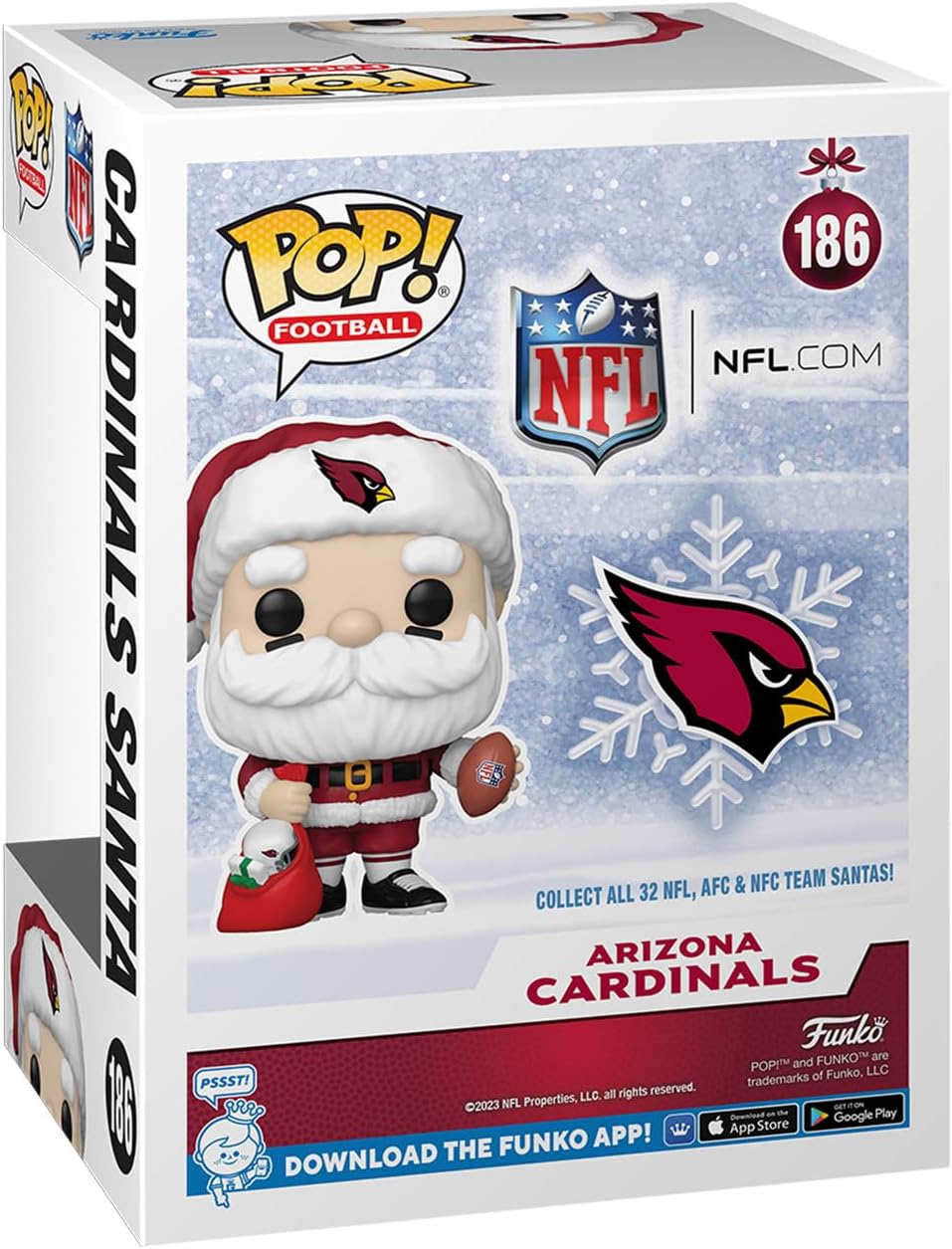 Funko NFL Santa Pop! Figura de vinilo exclusiva de fanáticos – Yaxa ...