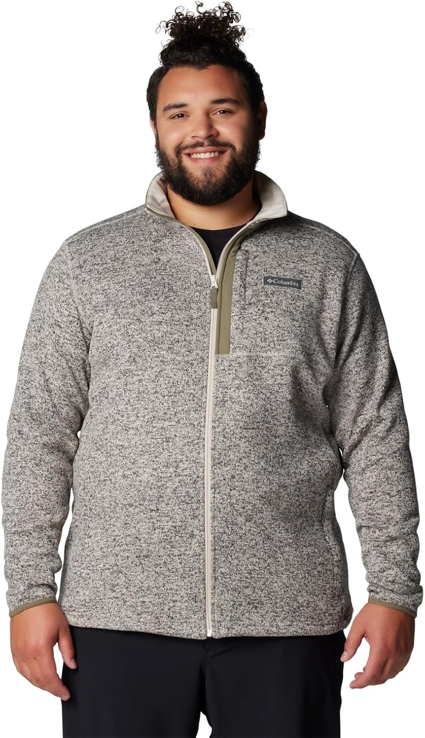 Columbia Men's Sweater Weather Full Zip, Dark Stone Heather, 4X Big - Image 6