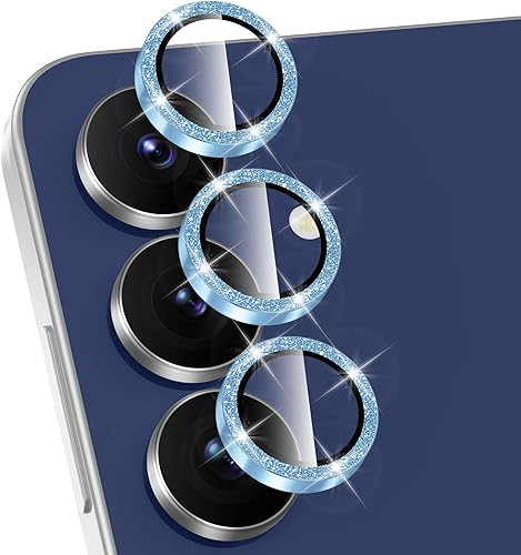 Miniatura 314 de Protector de lente de cámara para Samsung Galaxy S25 FE, cubierta individual de lente de vidrio templado con anillo de metal, [fuerte adsorción]