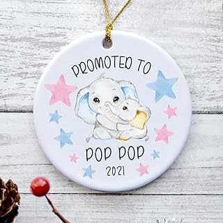 Promoted to Pop Pop 2021 Ornament, Pop Pop 2021 Gift, Pop Pop Christmas Ornament, New Pop Pop 2021 Gifts for Men, Soon to be Pop Pop Gifts