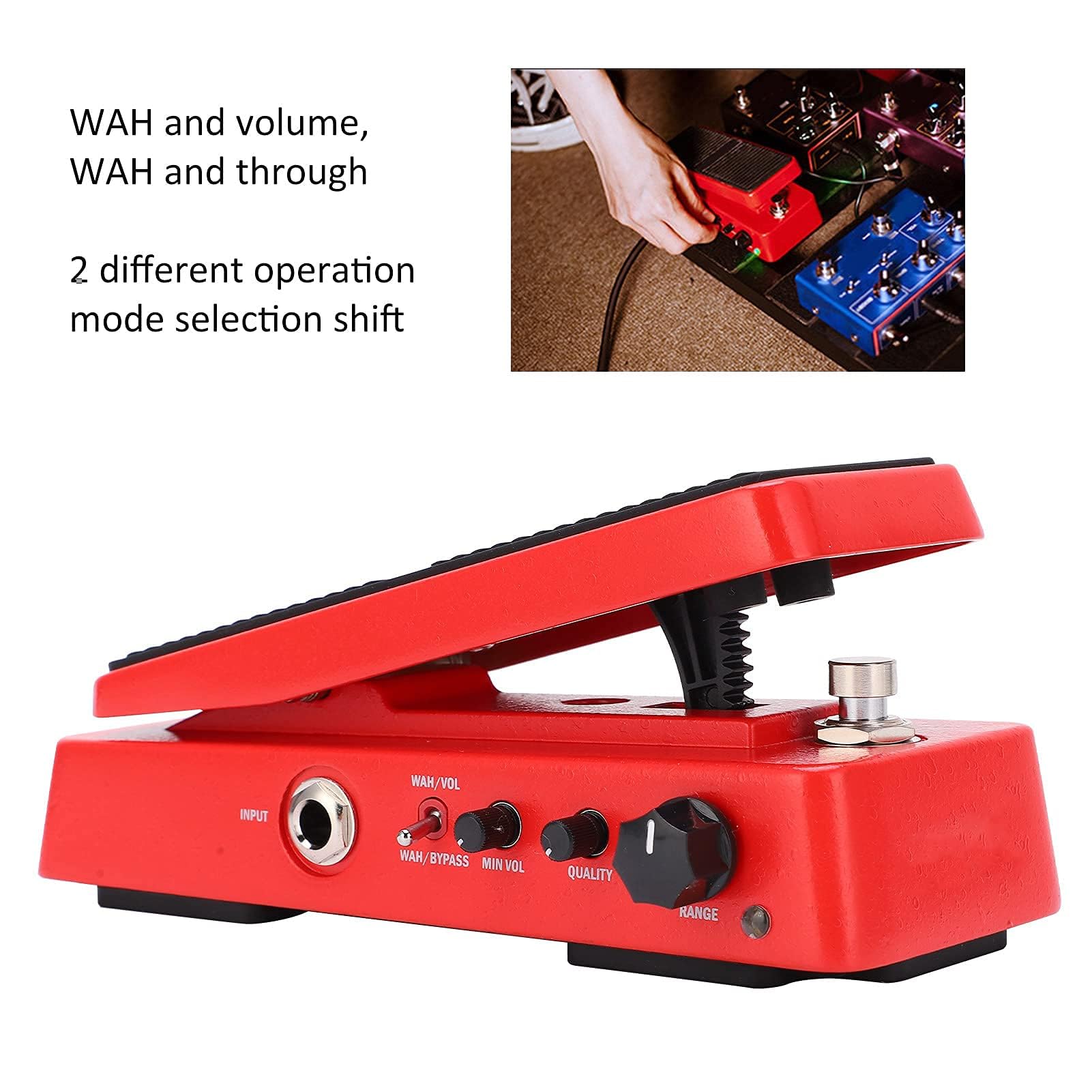 Guitare Pédale Wah, Volume Wahs Volume Guitares électriques Pédales avec la Gamme de Fréquences de Niveau de Base de (Wah-2 wah-2 volume de volume de volume)