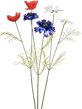 Seidenblumen Roß Field Flower Bunch with Poppy Cornflower and Daisy 60 cm Yes Artificial Flowers Artificial Flowers Field Flowers