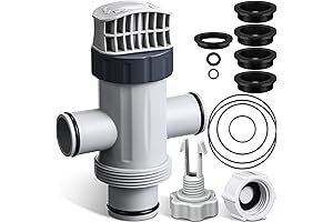 Intex 11456 Pool Drain Valve Cap and O-Ring