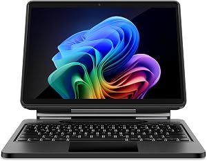 Husă Dexnor pentru Surface Pro 11, 10, 9 cu tastatură, suport magnetic flotant stil Magic, touchpad, iluminare de fundal și suport pentru stilou