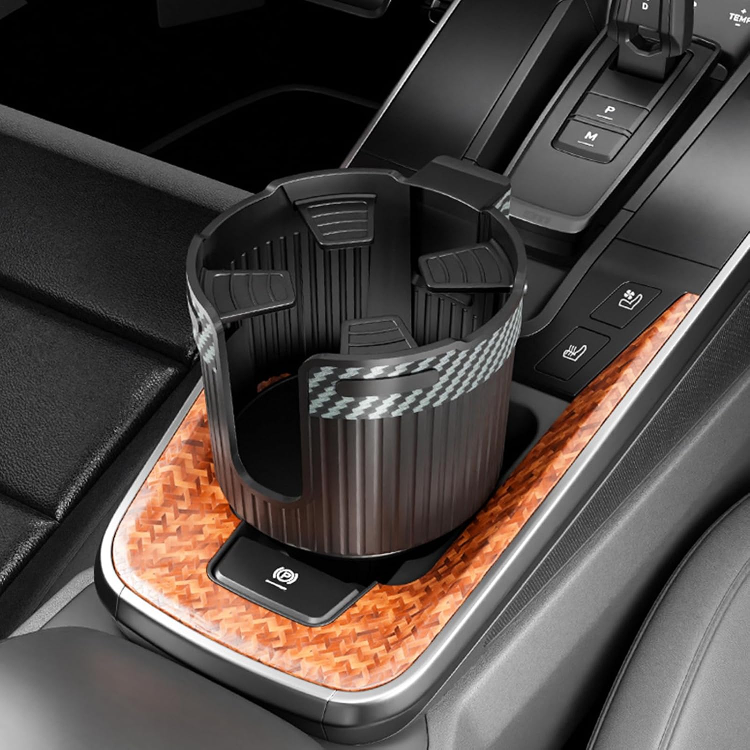 Cup Holder Expander Adapter Insert Bottle Organizer image 2