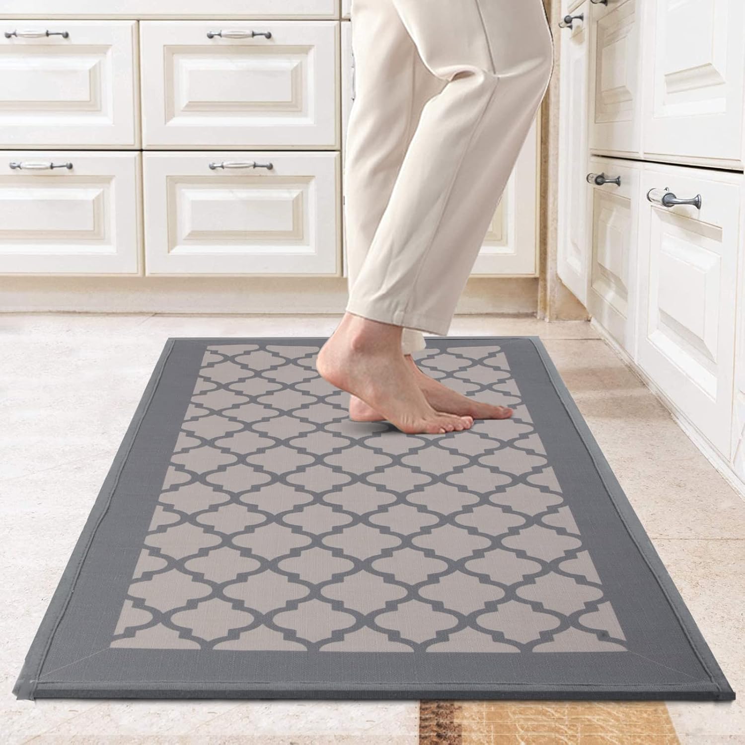 LONENESSL Kitchen Mat, Extra Thick Anti Fatigue Floor Mat, Anti Slip