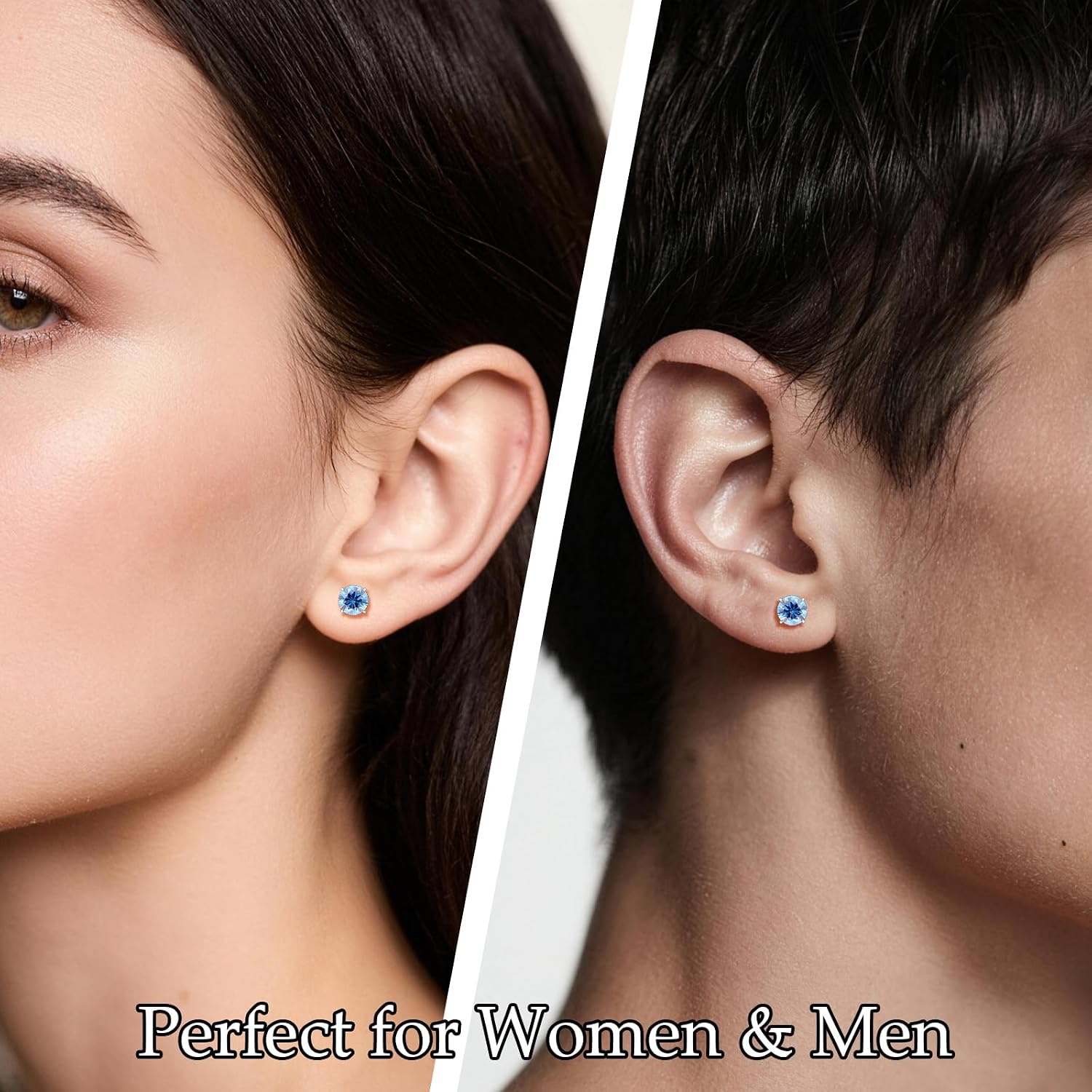 Limerencia G23 Implant Grade Titanium Birthstone Screw Back Stud Earrings
