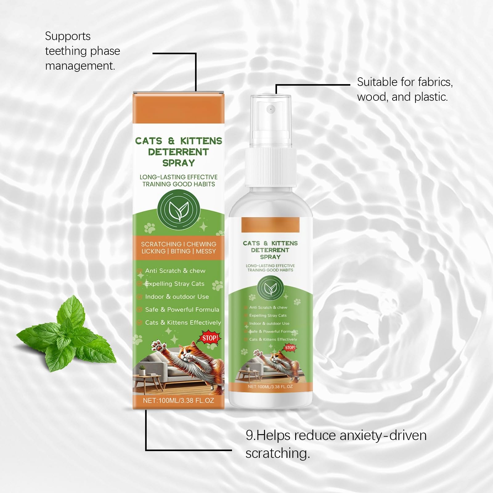 Spray Repellente per Gatti Anti Graffio 100ml