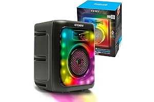 Coby Mini Portable Bluetooth Speaker with LED Lights