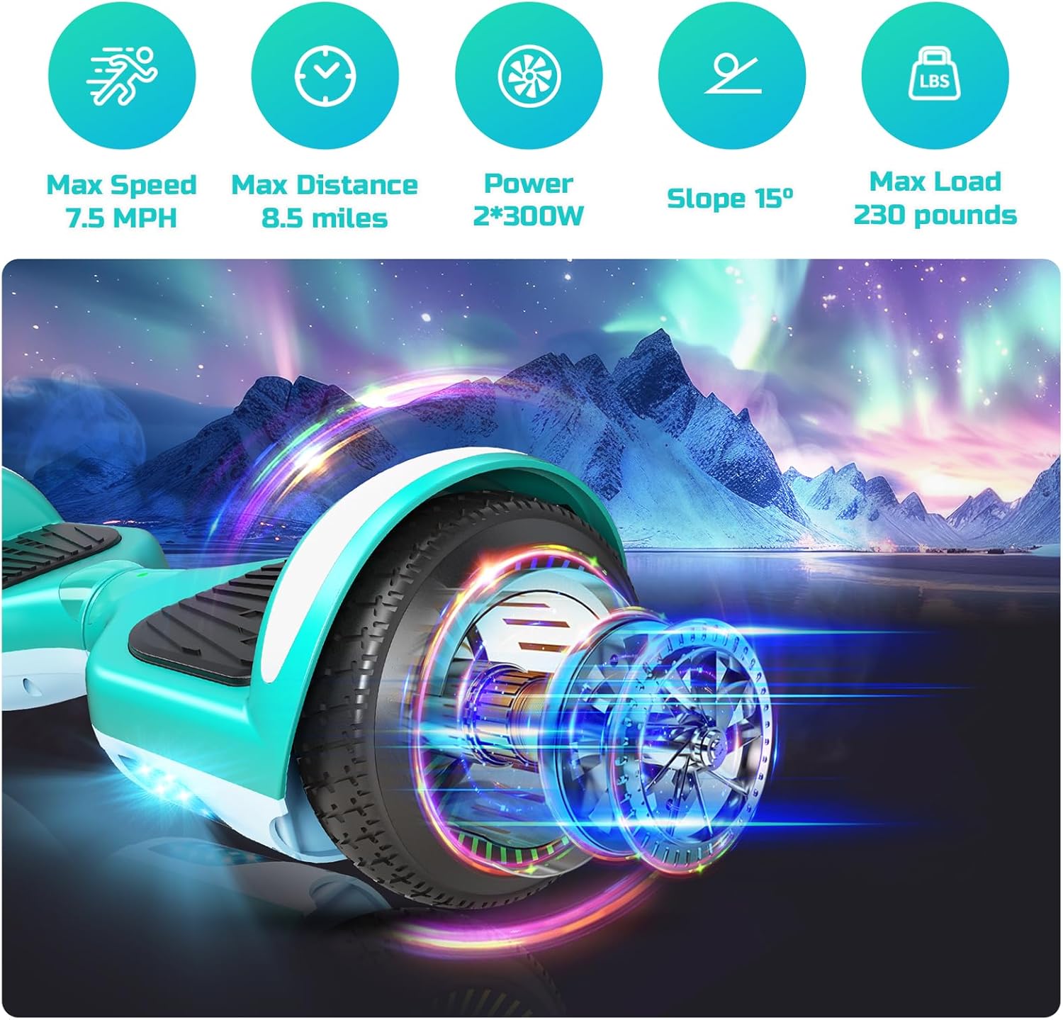 Patineta Eléctrica Para Adultos Hoover Boards For A 7-12 Year Old