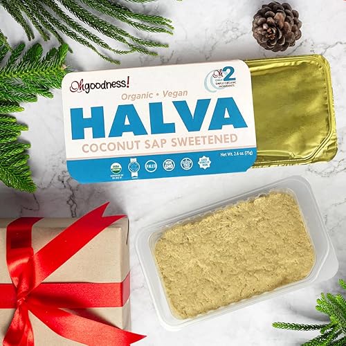 Vista 14 de OhGoodness! Halva de miel orgánica, paquete de 3, apto para paleo y aprobado por SCD, sin aditivos, azúcar refinado o edulcorantes artificiales