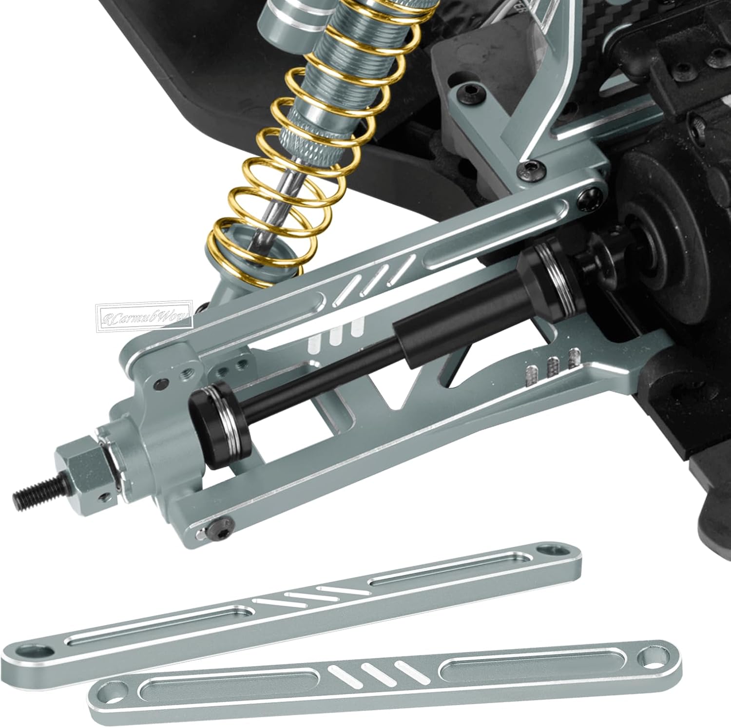 RC Turnbuckles Camber Links Upgrades Part for 1/10 ECX 2WD Series RC Car,Alloy Adjustable Turnbuckle for Ruckus/Axe/Brutus/Circuit/AMP MT/AMP DB/AMP Crush/Torment,Titanium