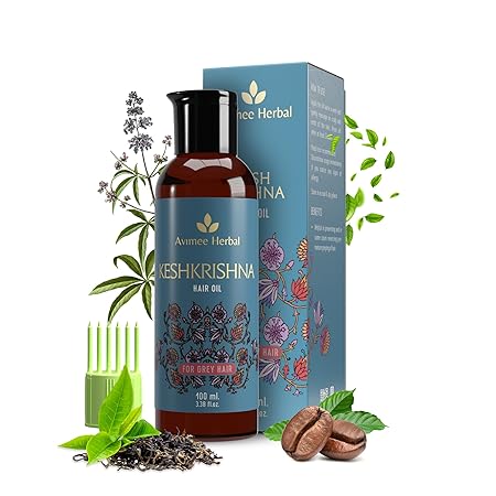 Avimee Herbal Keshkrishna Hair Oil With Indigo, Amla Avimee Herbal Keshkrishna Hair Oil With Indigo, Amla