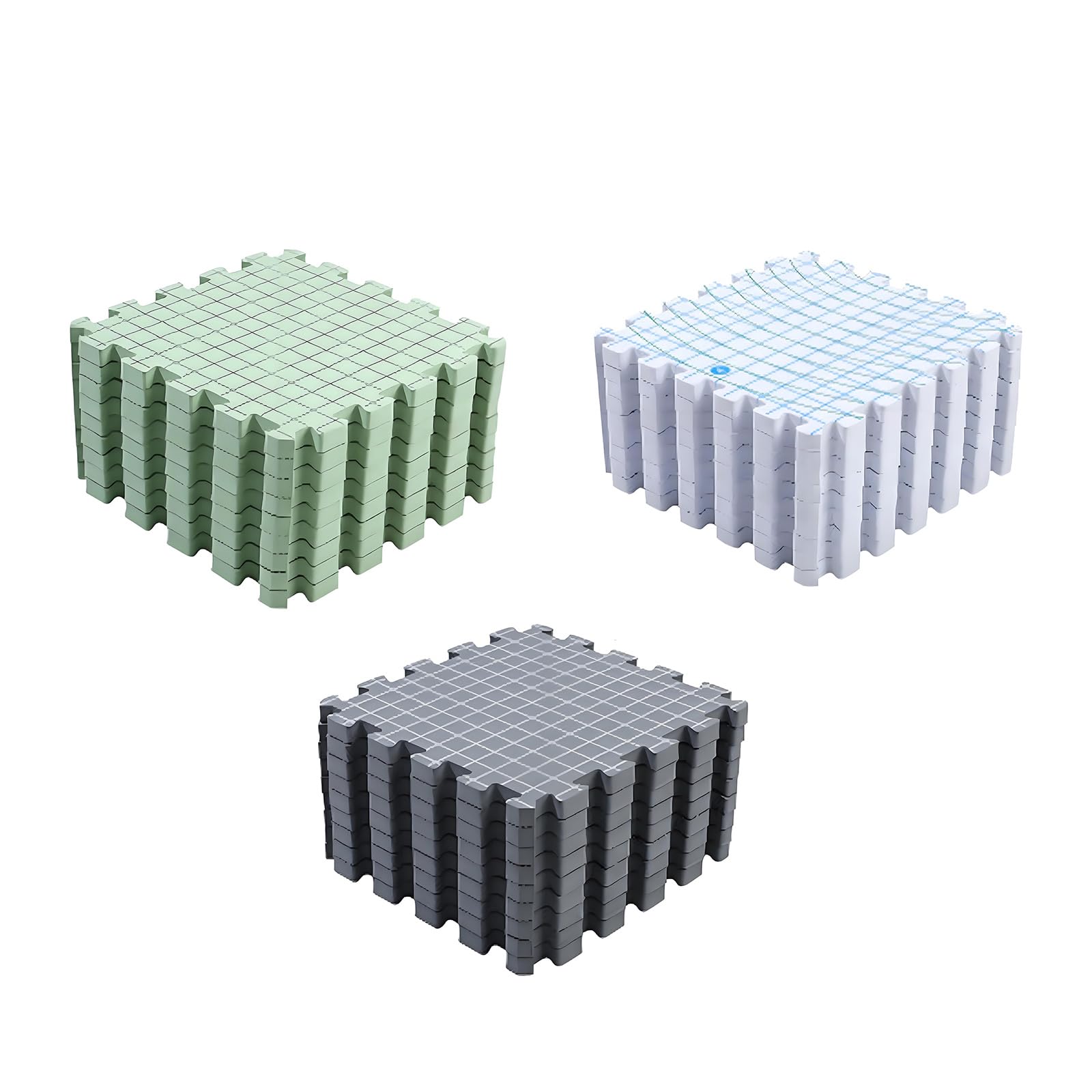 9Pcs Knit Blocking Board 30,5 x 30,5 cm Schiuma Lavoro A Maglia Blocco Mat Per Uncinetto Nonna Quadrato Fare Allineamento Cucitura Allineamento Mat