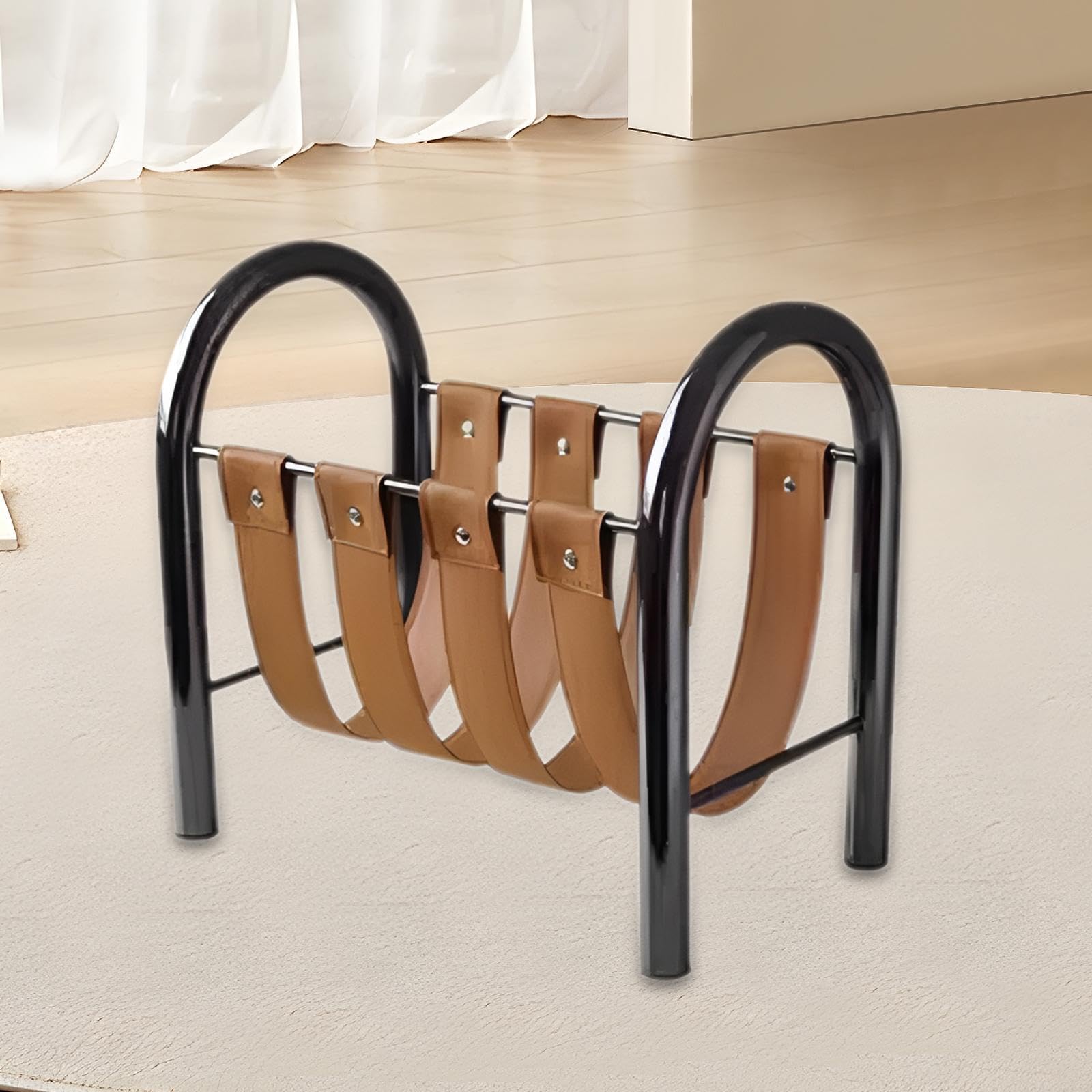 Espositore Riviste Fityle | Cestino Intrecciato PE | Con Maniglia | Per Casa E Ufficio - Foto 11