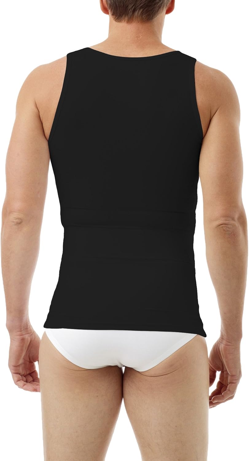 Underworks Mens Compression Body Shirt Girdle Gynecomastia Shirt 3-Pack