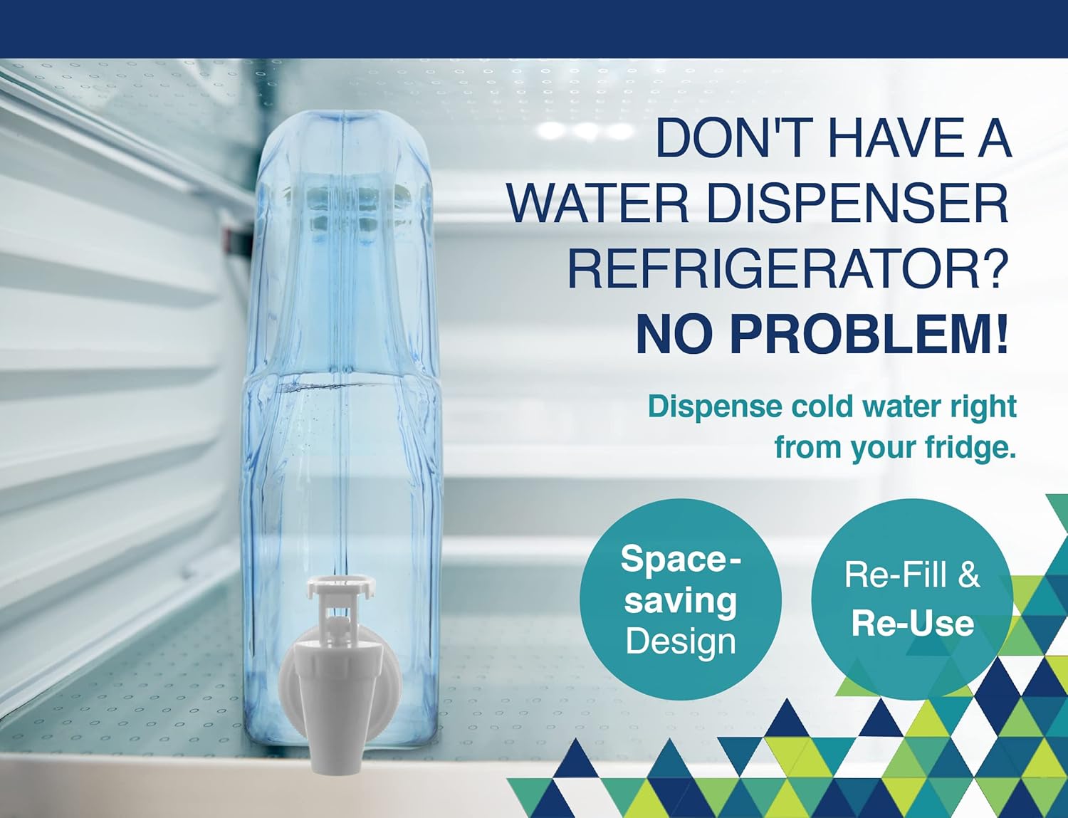 Arrow Home Products Ultra Slimline Drink Dispenser for Fridge, 1.25 Gallon - Plastic Beverage Dispenser with Spigot for Easy Dispensing - BPA Free Clear Plastic - Convenient Handle, Easy-Pour Spout - Image 6