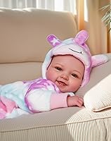 Vista 9 de BABESIDE Muñecas de bebé, 17 pulgadas, grande, realista, lindo cuerpo suave, muñecas de bebé de la vida real con accesorios para niñas de más de 3