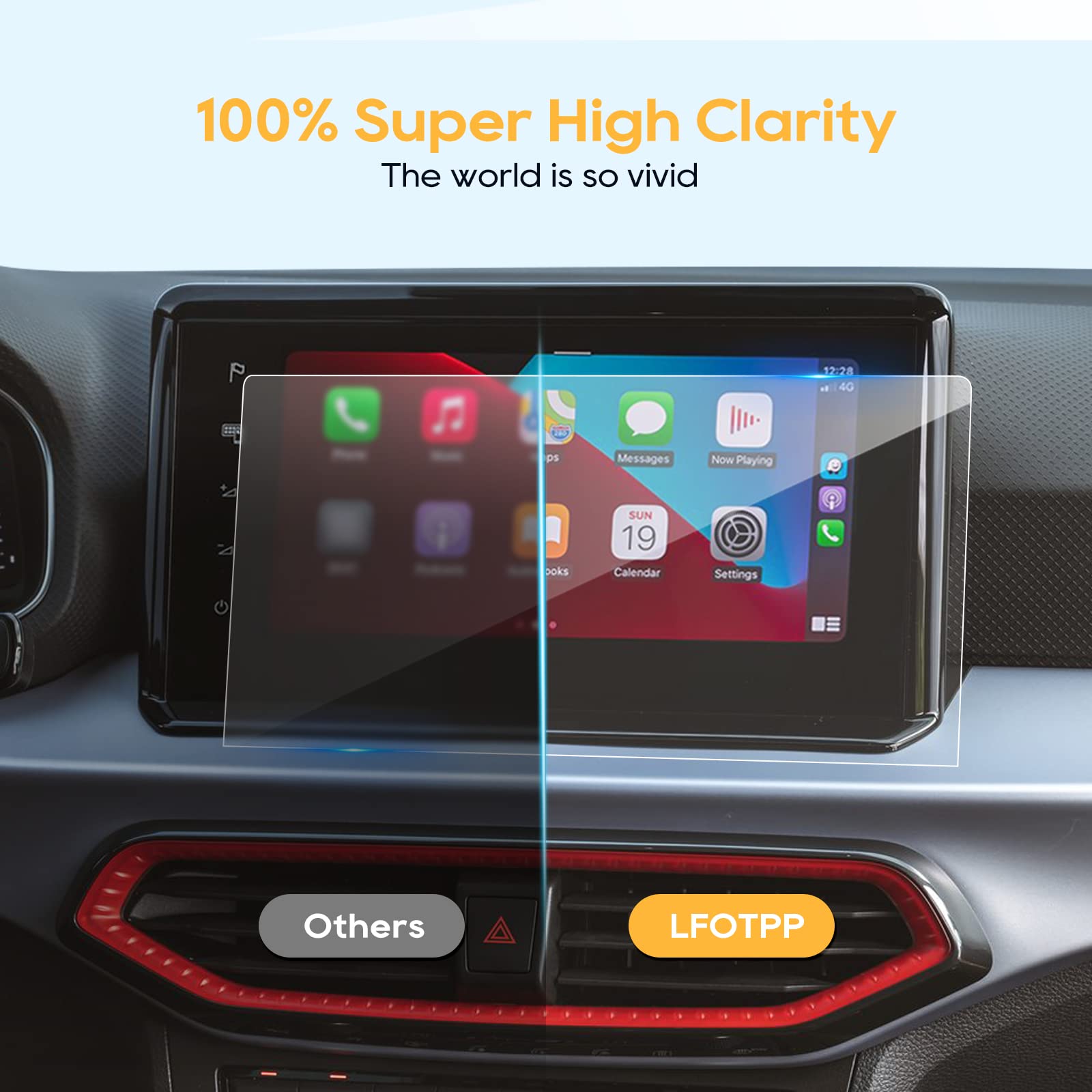 LFOTPP Displayschutzfolie Für Seat Ibiza/Arona/Ateca (8,25 Zoll) – 9H Gehärtetes Glas, Kratzfest & Anti-fingerprint