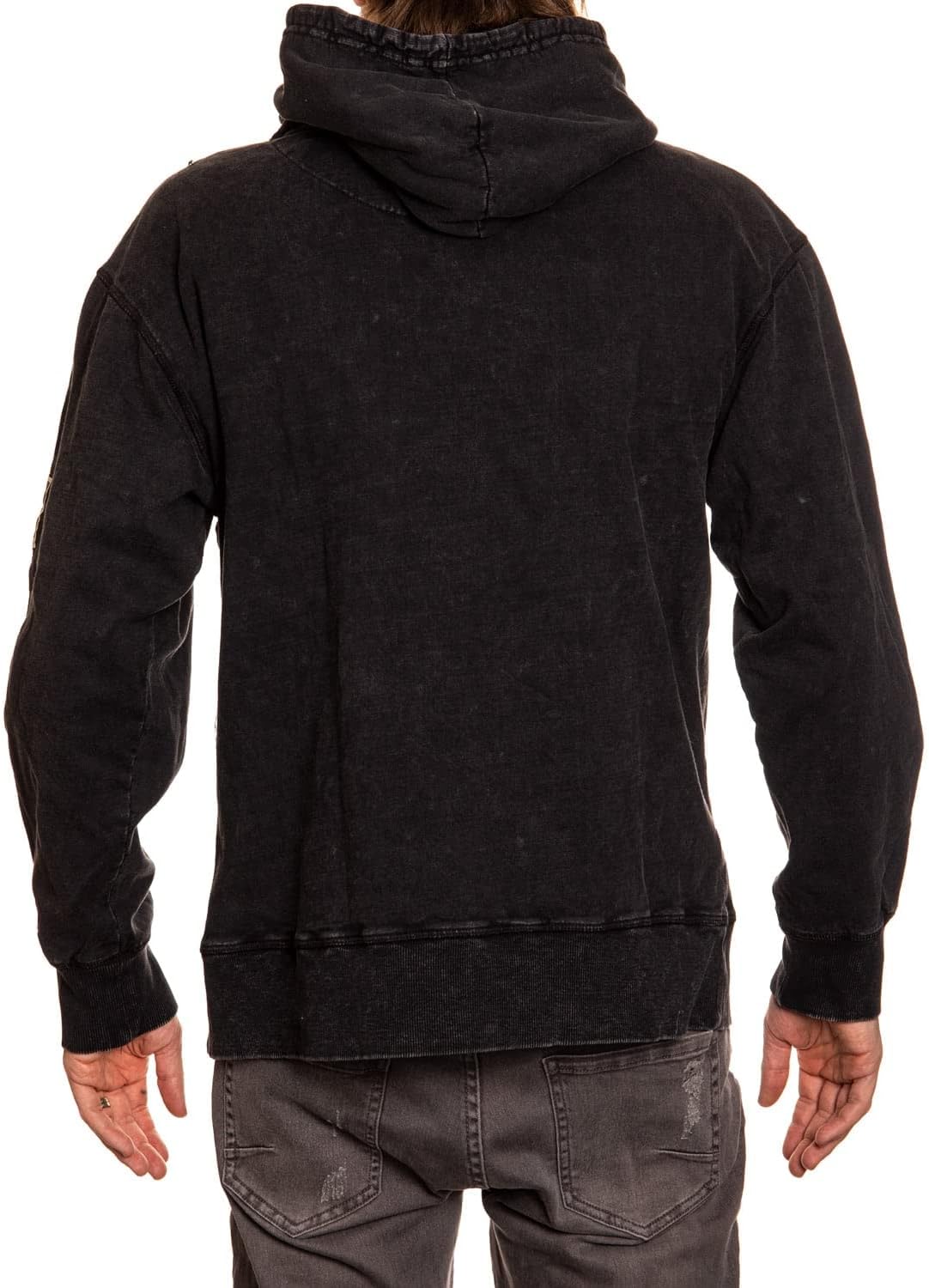 Calhoun NHL Unisex Acid Wash Pullover Hoodie – Vintage Fleece Fan Sweatshirt