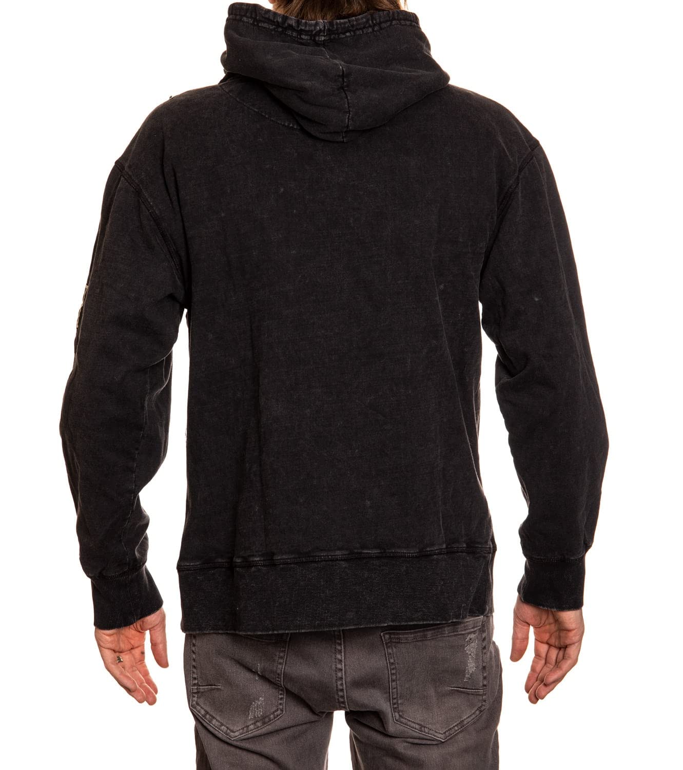 Calhoun NHL Surf & Skate Unisex Acid Wash Pullover Hoodie (Pittsburgh Penguins, X-Large)