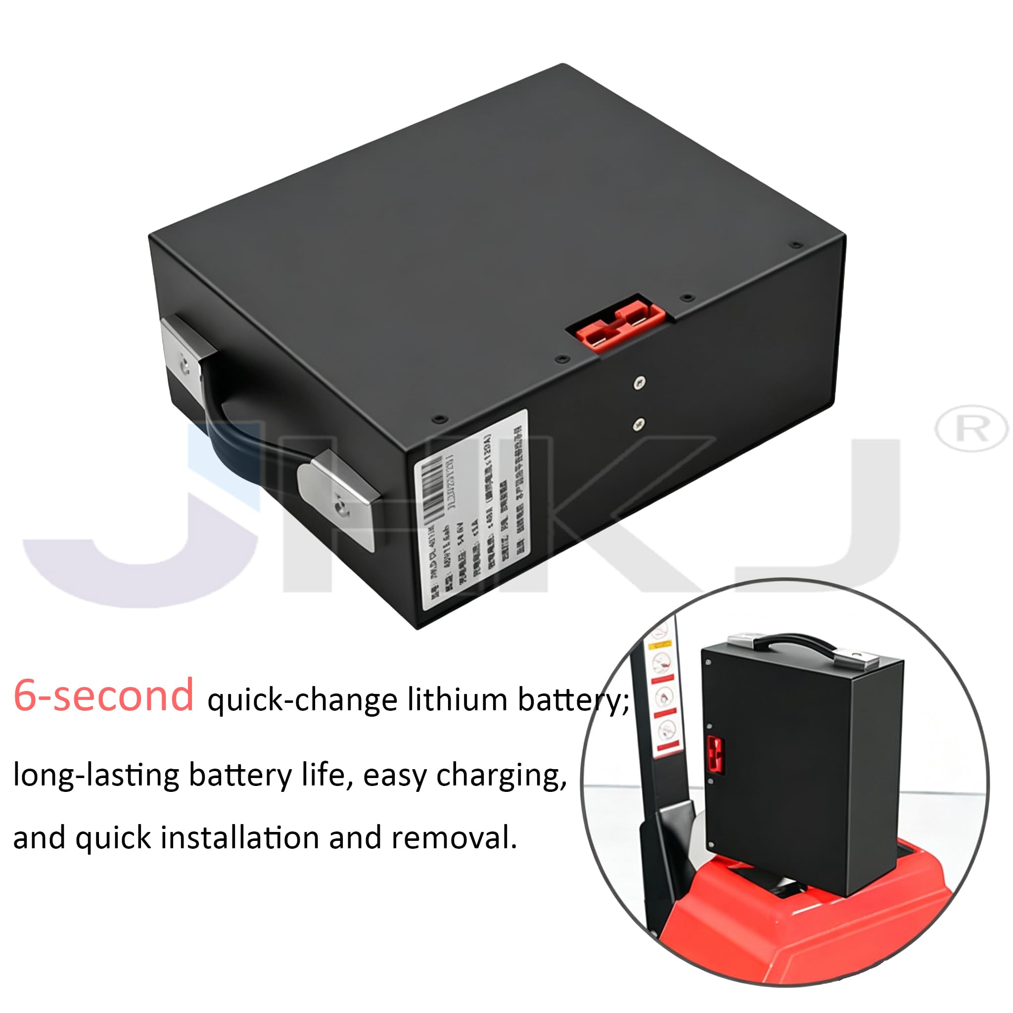 Batterie al Litio per carrelli elevatori elettrici da 48 V 10,4 Ah 15,6 Ah 18 Ah, Batteria per Camion di carico e Scarico da 48 Volt per Magazzino e logistica.