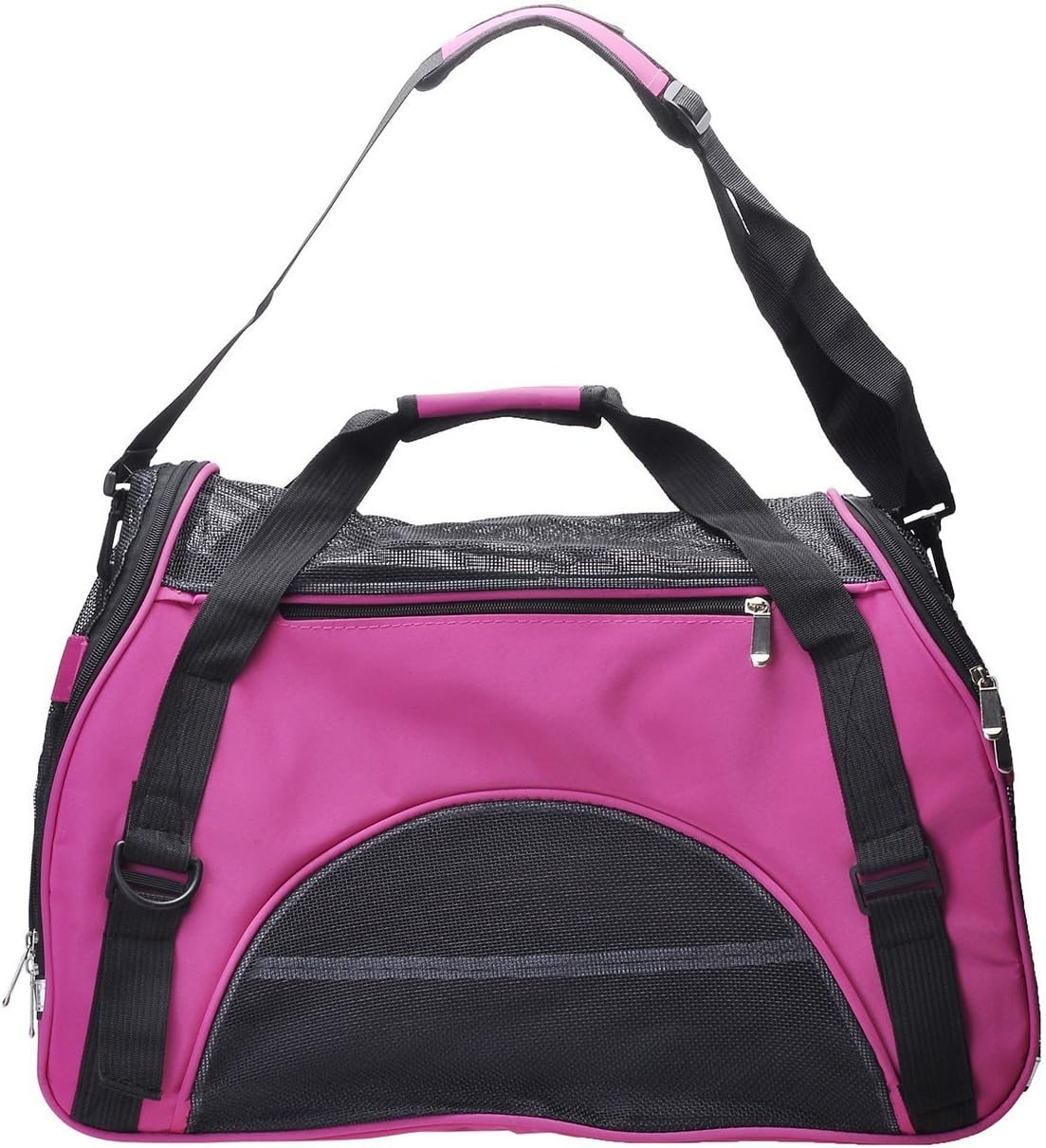 CozyCabin Pet Cat Dog Carrier Bag Comfort Airline Approved Pet Dog Travel Tote Purse Soft Sided for Hiking Bike Travel (S M&L) (M, Rose)