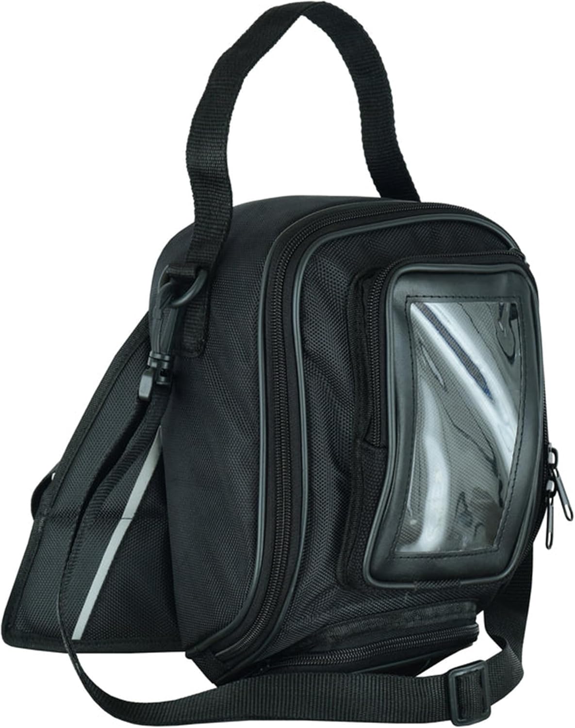 Daniel Smart Motorcycle Tank Bag with Touch Screen Compatible Media Pocket - Water Resistance Magnetic Bike Cell Phone Pouch