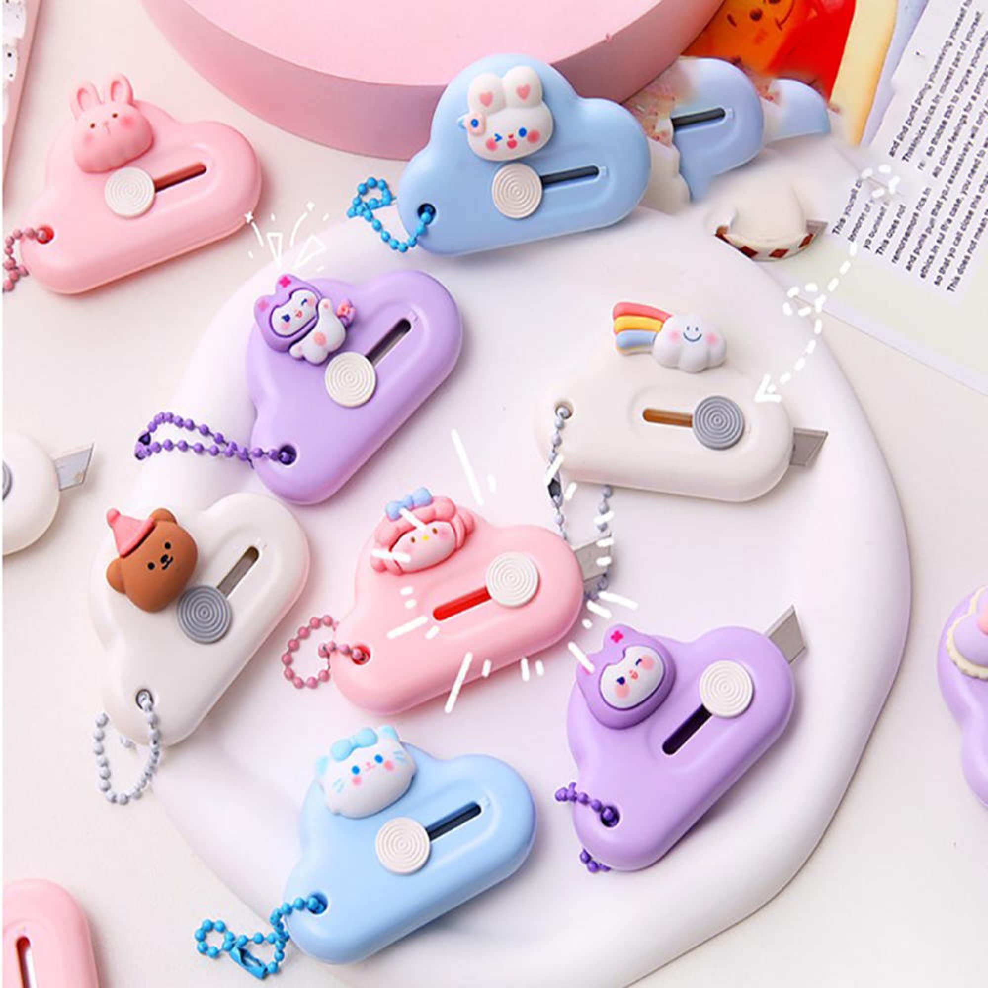 Amazon | Howork カッターナイフ かわいい 雲カッター 開閉式 ミニ