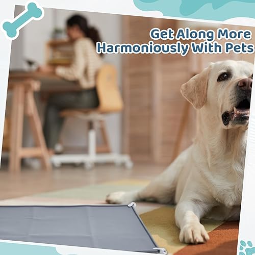 Miniatura 6 de 1 soporte para almohadilla de orina de 30 x 24 pulgadas, bandeja de silicona para orinal para perros, bandeja para orinal sin derrames, soporte para