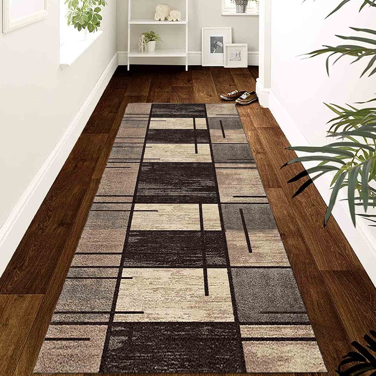 Tapis de sol pour couloir extra long en polyester parfait pour la cuisine