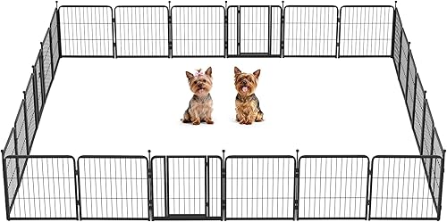 Miniatura 42 de FXW Corralito Instantáneo Sin Correa para Perros, Valla Portátil para Mascotas para Exteriores, Viajes en RV y Campamento, 40 pulgadas, 16 Paneles