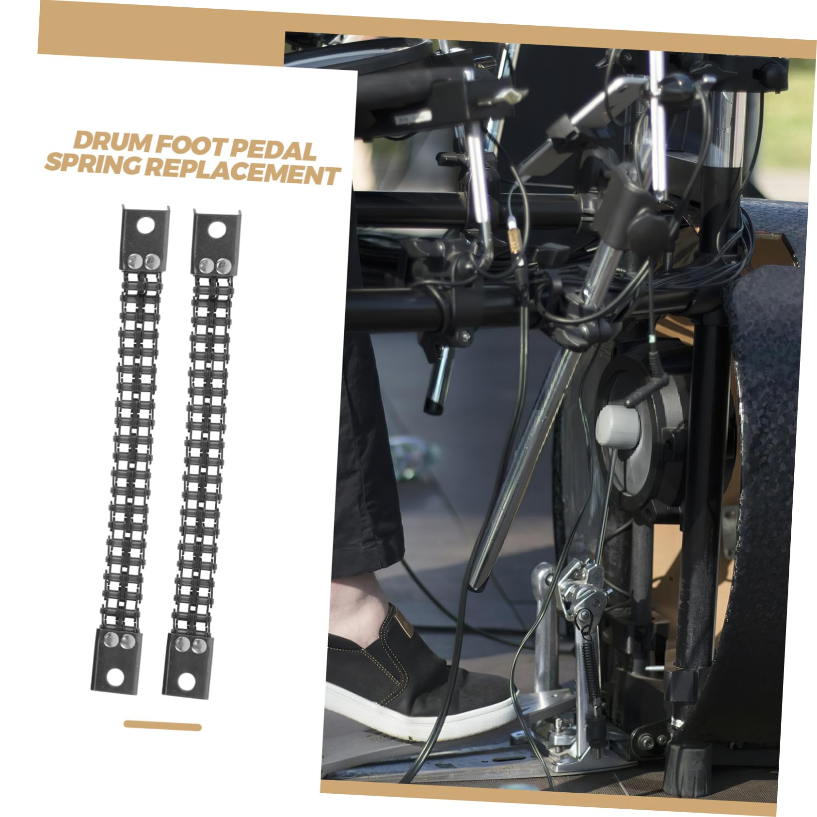 GALPADA Accessori per Supporto Batteria di Ricambio per Gruppo Molla Pedale Grancassa Tenditore Camma Molla per Strumento Percussione Parti per Strumento Percussione