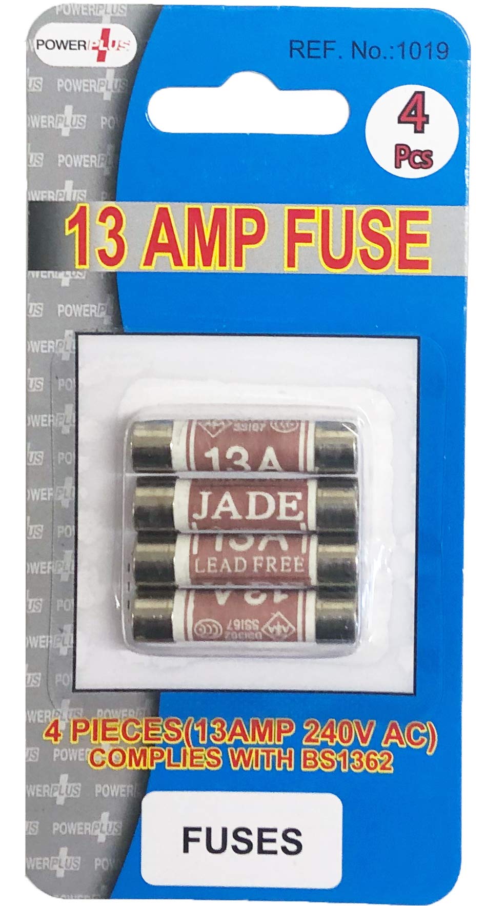 Powerplus Clear 13 Amp Fuse 4 Pack
