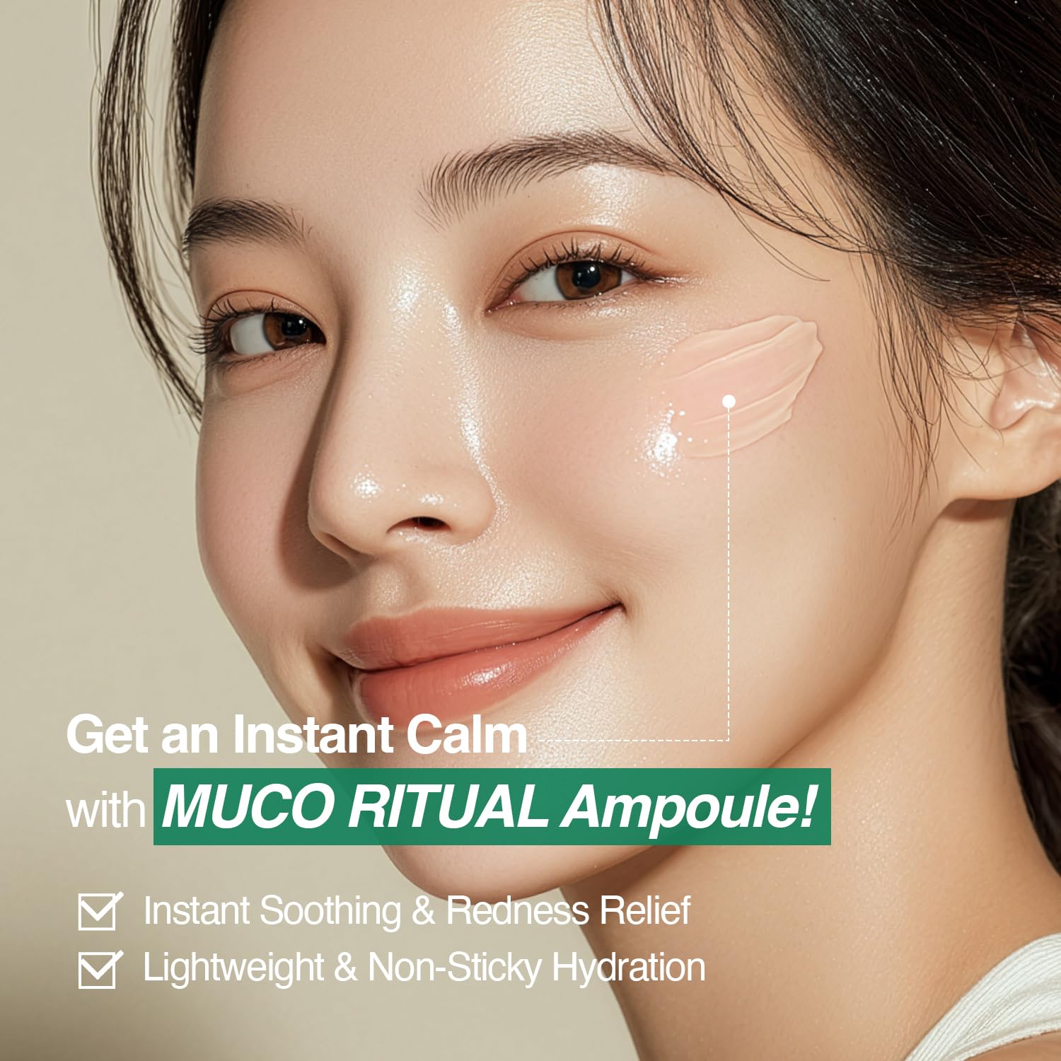 Muco Ritual Ampoule – 95% Pure Aloe Vera Gel | Cooling, Soothing & Deep Hydration Serum for Sensitive Skin | Calm Visible Redness | Korean Skincare (1.69 fl oz / 50ml)