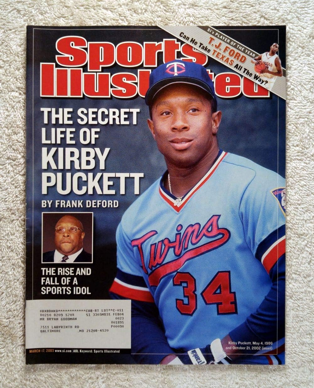 The Secret Life of Kirby Puckett (Minnesota Twins) The Rise & Fall of a Sports