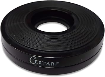 Cestari Mini Turntable Cookie Decorating Turntable, Cupcake Decorating Stand, Spinning Plant Stand Non-Slip Lazy Susan Organizer for Kitchen, Cakes, Spices Black