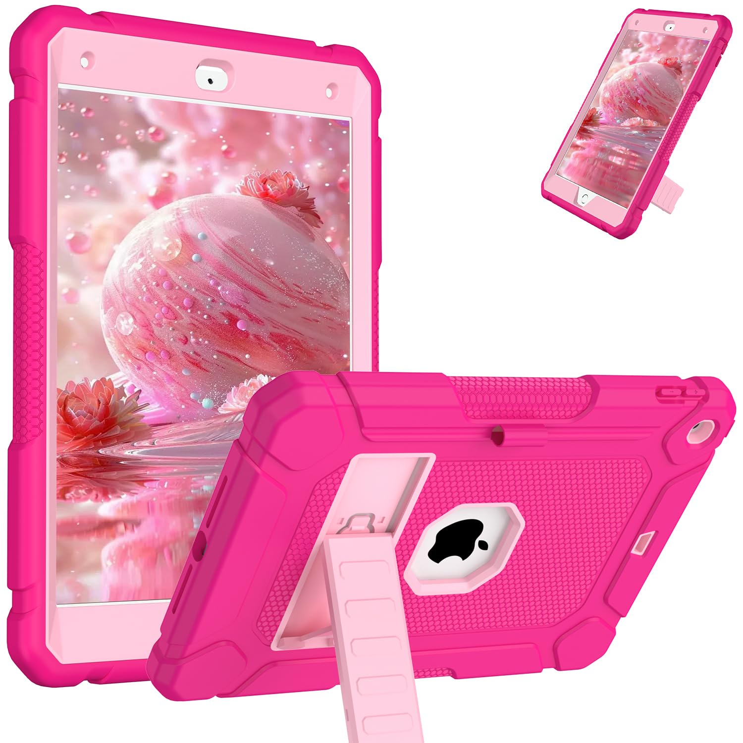 AVAWO Case for iPad 9th/8th/7th Generation(10.2 inch, 2021/2020/2019), Heavy Duty Military Grade Shockproof Protective Cover with Built-in Stand/