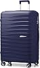 Large Hard Shell Suitcase| Luggage | Lightweight Suitcase | Aluminum Telescopic Handle | TSA 3 Digit Combination Lock | 4 Dual Spinner Wheels. Blue, Large 28''