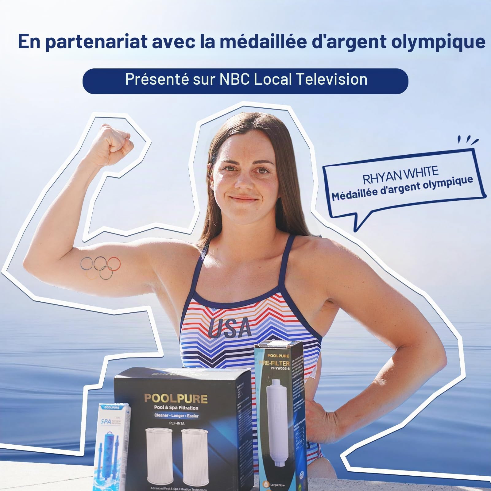 POOLPURE PA150S Filtre de piscine remplace Hayward CX150XRE, Hayward SwimClear C150S, 150 m² 1 paquet