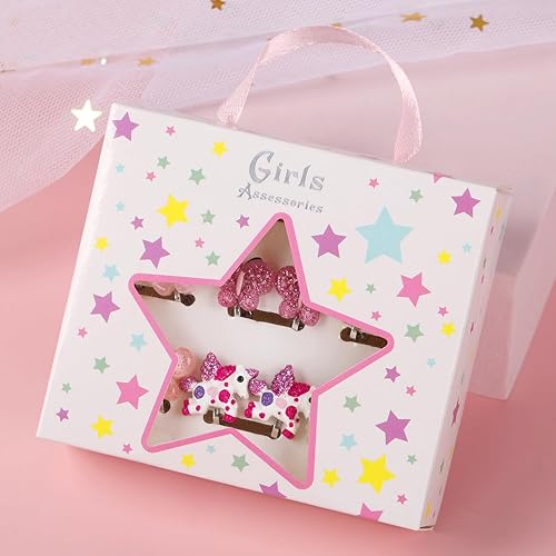 Miniatura 3 de 9 pares de aretes de clip para niñas, joyas de mariposa para niñas, lindos aretes de clip de animales para niñas pequeñas, juego de aretes de