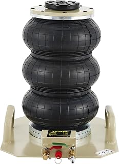 VEVOR Air Jack, 3 Ton Triple Bag Air Jack, Air Bag Jack Lift Up to 15.75 Inch, 3-5s Fast Lifting Air Bag Jack for Cars with Short Handle (Beige)