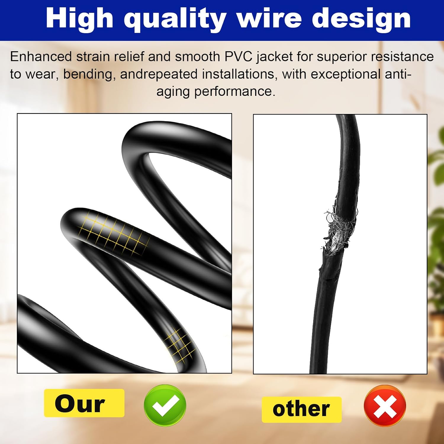 for Vizio Satellite Speaker Cable,Extension Cord Compatible with Vizio V51 M51 SB3651 SB36514 SB4051 SB4251 Satellite Speaker (26FT)