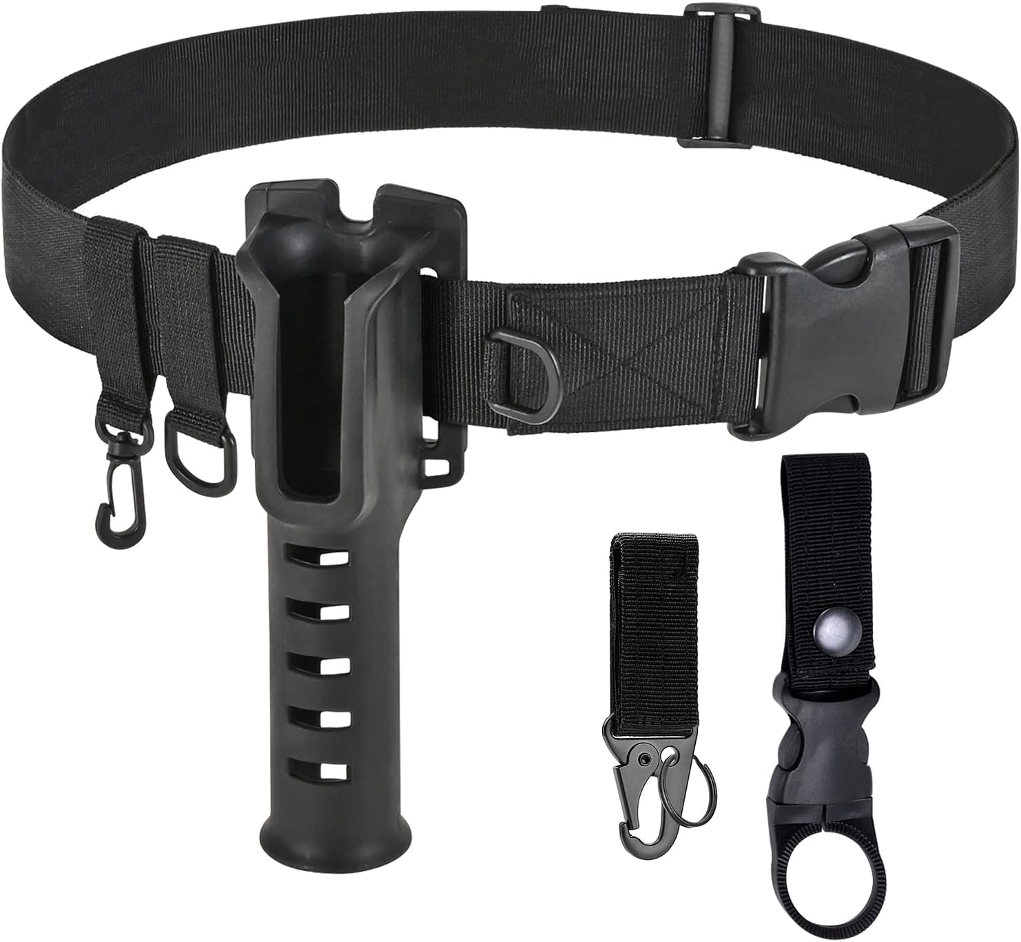 Fishing Wading Belt Rod Holder Adjustable Wader Fishing Waist Belt for Fly Surf Casting Spinning