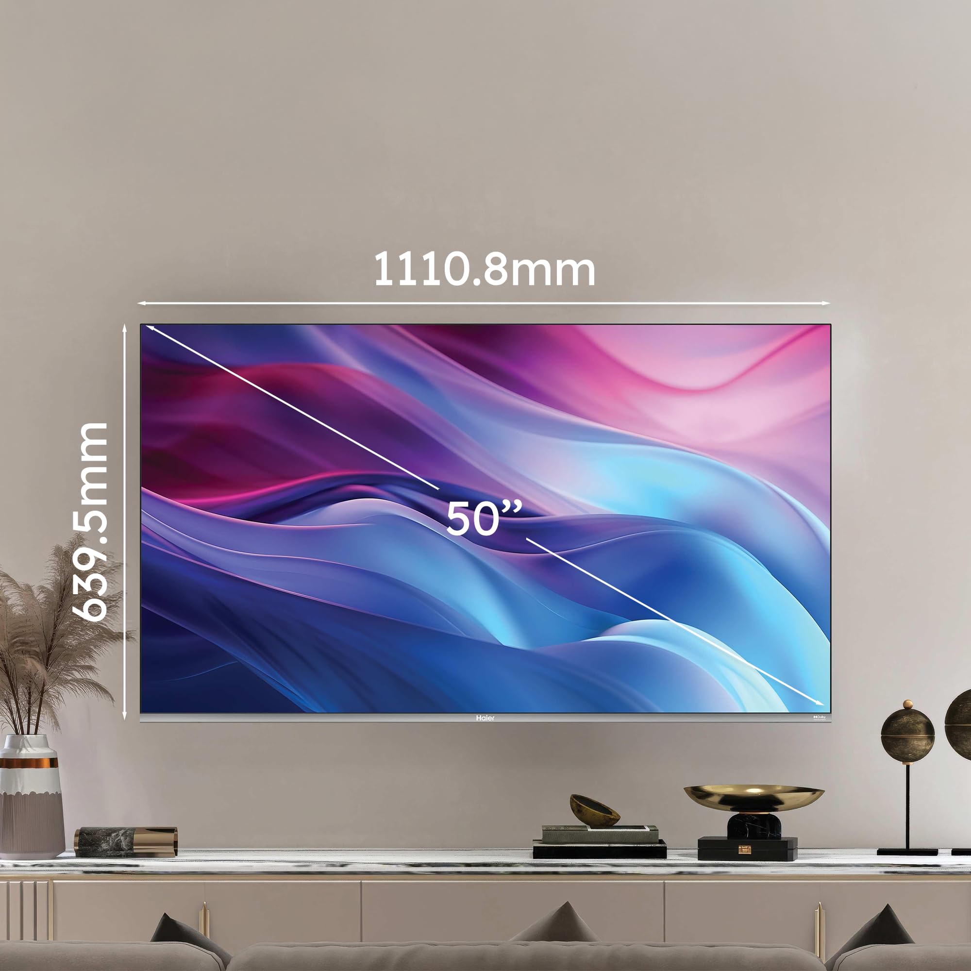 Haier QLED 50'' Smart TV - Google Assistant - Dettaglio