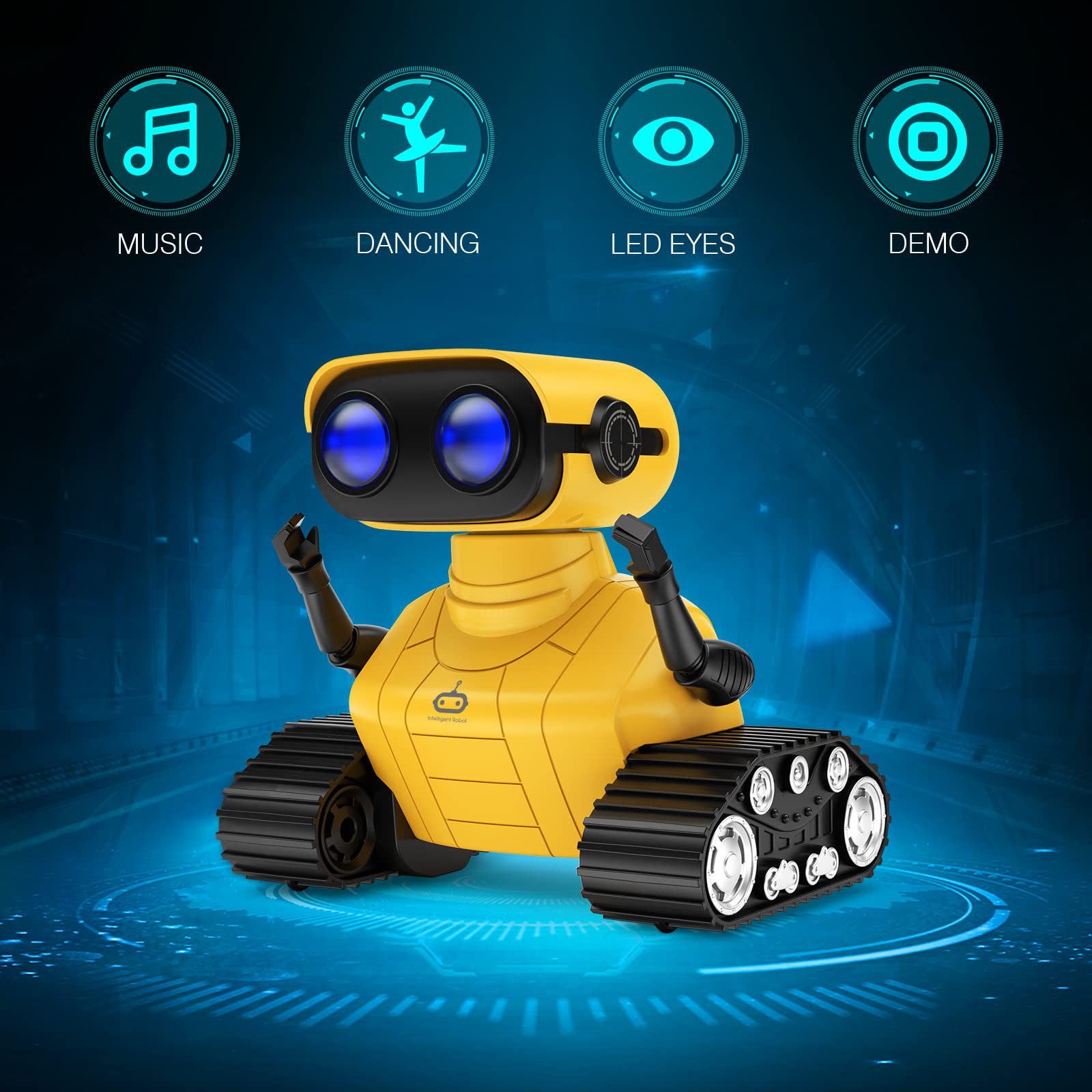 ALLCELE Jouets robots, robots télécommandés rechargeables pour enfants garçons, jouet