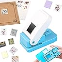 Stamp Punch, Stamp Puncher, 1X0.8inch Rectangular Postage Stamps Punches, Stamps Shaped Paper Punch, Lever Paper Punches for Crafting,Craft Cutter Hole Puncher for Scrapbooking Journaling Card Making
