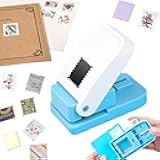Stamp Punch, Stamp Puncher, 1X0.8inch Rectangular Postage Stamps Punches, Stamps Shaped Paper Punch, Lever Paper Punches for Crafting,Craft Cutter Hole Puncher for Scrapbooking Journaling Card Making