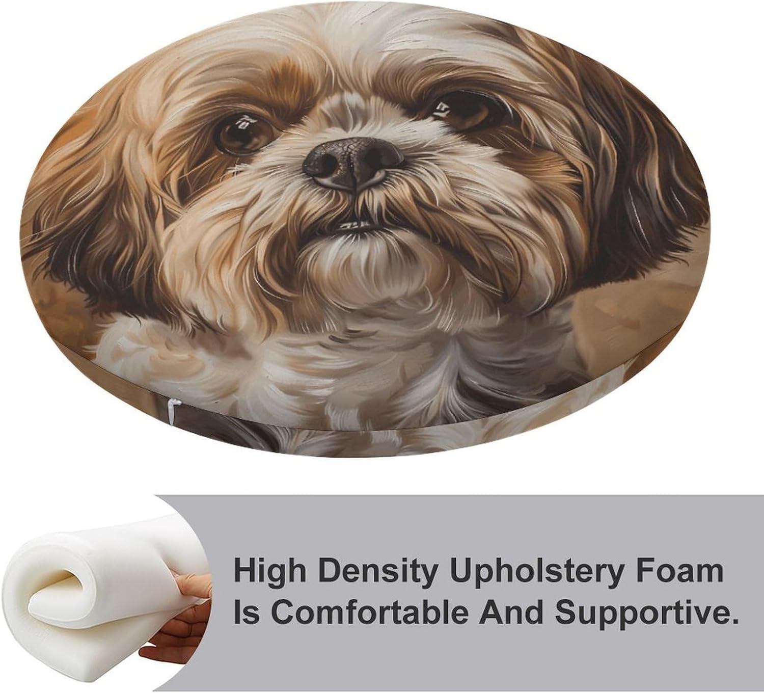 Shih Tzu Dog1 Chair Cushions Floor Pillow Chair Pad