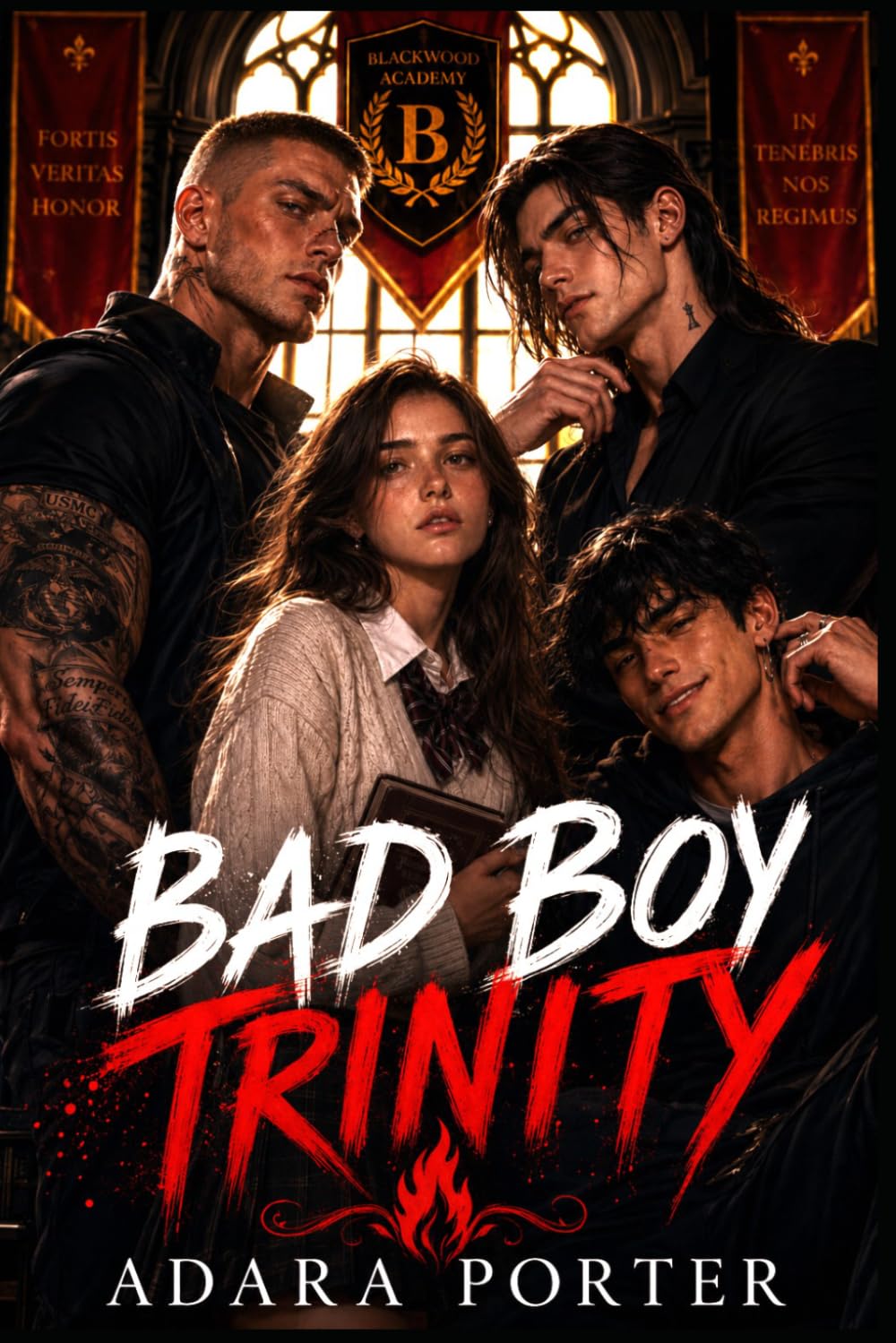 Bad Boy Trinity: A Polyamorous Dark Romance